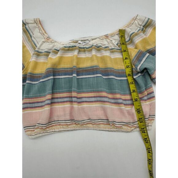 O’Neill Cropped Top for Women Long Sleeves Striped Sz S Multicolored - Picture 3 of 7
